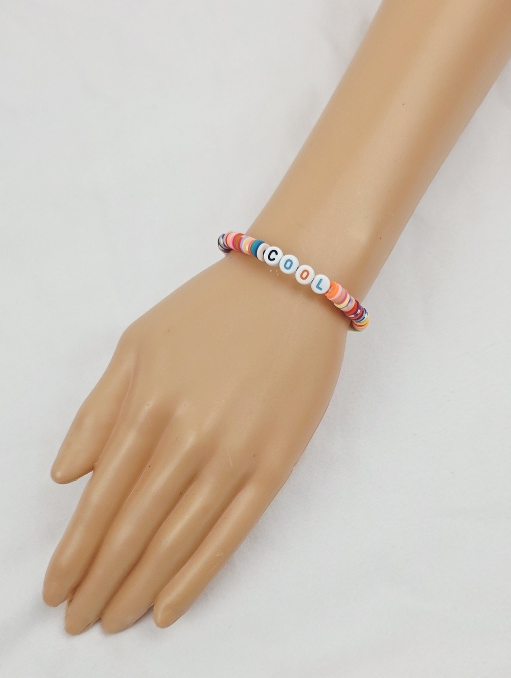 Handmade Clay Bead Multi Color Cool Bracelet